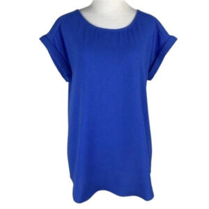 Express top size M Blue short sleeve lightweight